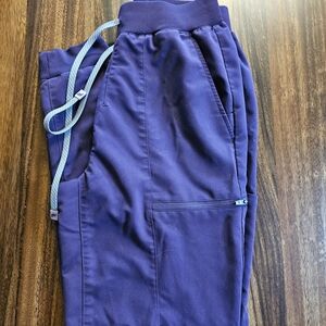 Purple Drawstring Jogger Pants